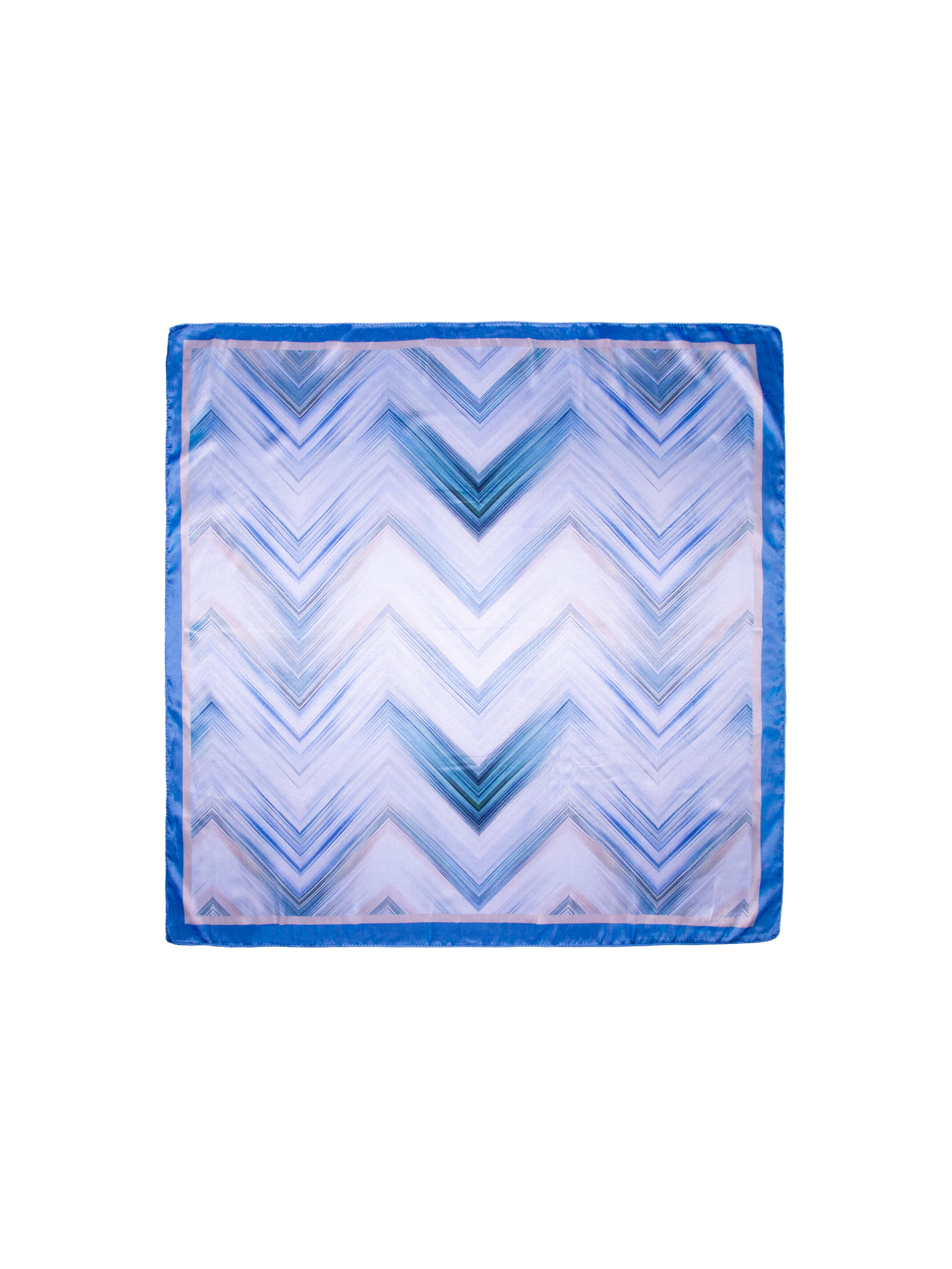 Skjerf ZigZag - blå